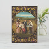 Bosch Hieronymus - Auszug aus dem Stein der Madnes Dankeskarte (Stehend Vorderseite)