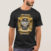 BOSCO Name, BOSCO Familienname Wappen T-Shirt (Vorderseite)