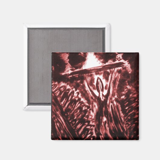 Böse abwehren magnet (Vorderseite/Rückseite)