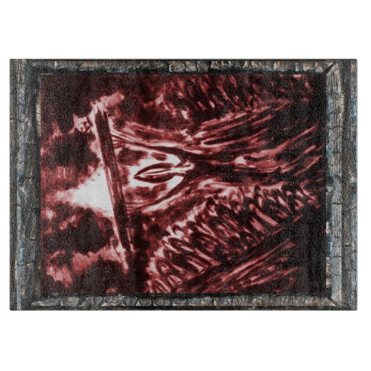 Böse abwehren schneidebrett (Vorderseite)