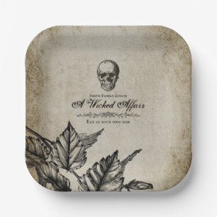 Böse Angelegenheit Halloween - Vintage individuell Pappteller