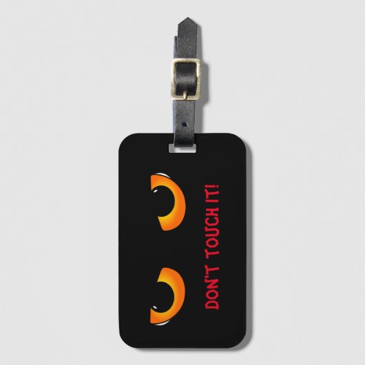 Böse Augen Gepäckanhänger (Vorderseite Vertikal)