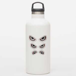 Böse Augen / graue Augen Halloween Aufkleber