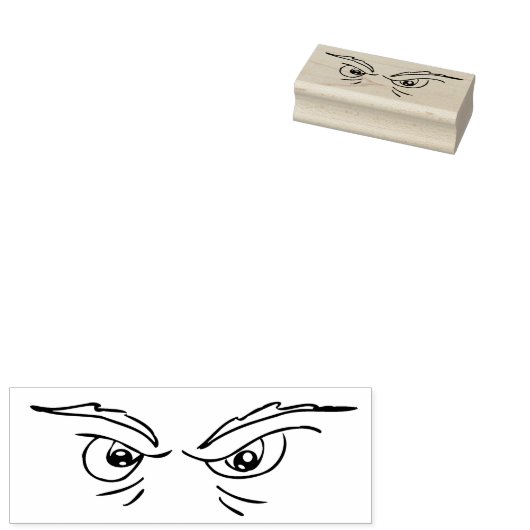 Böse Augen illustrieren Kunst Briefmarke Gummistempel (Stempel)