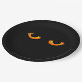 Böse Augen Pappteller (Schrägansicht)