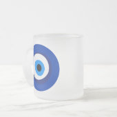 Böse Augen uraltes Symbol antike Talisman Superlat Mattglastasse (Vorderseite Links)