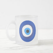 Böse Augen uraltes Symbol antike Talisman Superlat Mattglastasse (Links)