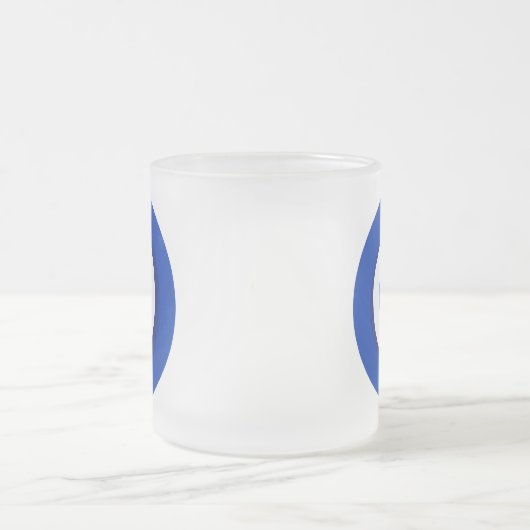 Böse Augen uraltes Symbol antike Talisman Superlat Mattglastasse (Mittel)