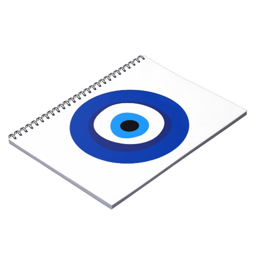 Böse Augen uraltes Symbol antike Talisman Superlat Notizblock (Linke Seite)