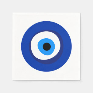 Böse Augen uraltes Symbol antike Talisman Superlat Serviette
