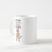 Böse Augenkatze, schelende Katze. Funny Cat Kaffeetasse (Vorderseite Links)