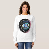 böse Augentropfen, Mond Sweatshirt (Vorne ganz)