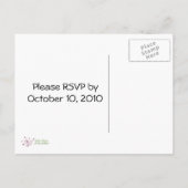 Böse Beängstigend Black Cat Halloween-Party Einlad Einladungspostkarte (Rückseite)