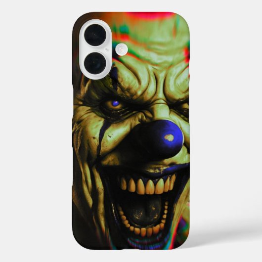 Böse beängstigend Clown iPhone 16 Handy Gehäuse. Case-Mate iPhone Hülle (Rückseite)