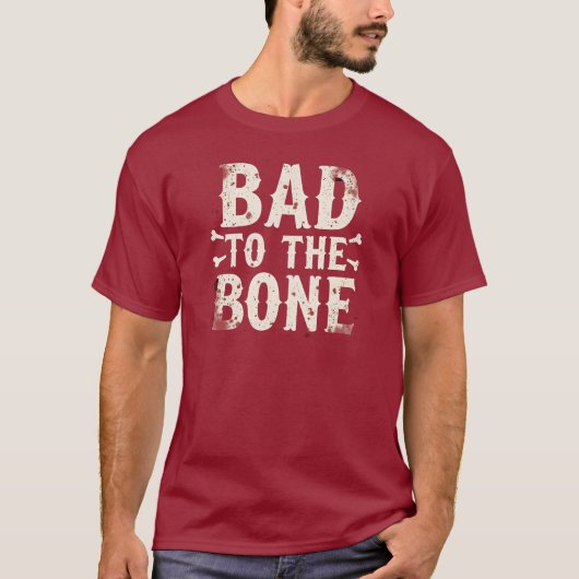Böse bis auf die Knochen | Lustiger Halloween-Skel T-Shirt (Vorderseite)