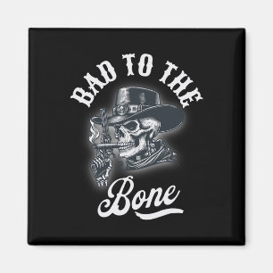 Böse bis auf die Knochen Schädel Rebell Edgy Hallo Magnet
