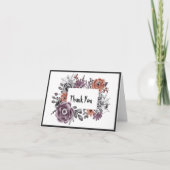 Böse Blume alle sehen HalloWedding Vielen Dank Dankeskarte (Vorderseite)