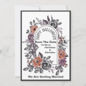 Böse Blume alle sehen Halloween Save the Date (Vorderseite)