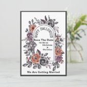 Böse Blume alle sehen Halloween Save the Date (Stehend Vorderseite)