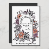 Böse Blume alle sehen Halloween Save the Date (Vorne/Hinten)