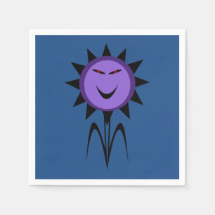 Böse Blume Kawaii Goth Halloween-Papier Servietten
