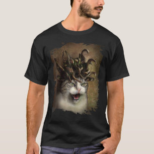 Böse Catdusa Medusa Katze T-Shirt