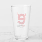 Böse „e“ – Logo Pint-Glas Glas (Rückseite)