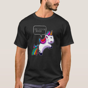 Böse Einhörner Kacken Unangebrachtes Pferd Einhorn T-Shirt
