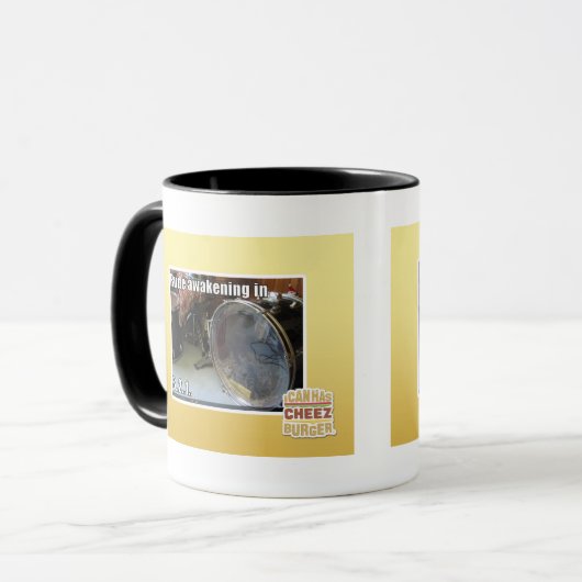 Böse Erwachen herein Tasse (Vorderseite Links)