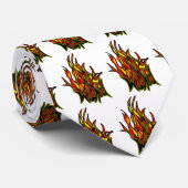 böse Flammen-Krawatte Krawatte (Gerollt)