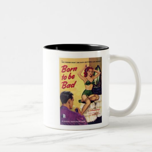 Böse geboren - Kaffeetasse (Rechts)