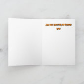 böse Halloween Tiki mit Drink im Mondschein Karte (Innenseite)