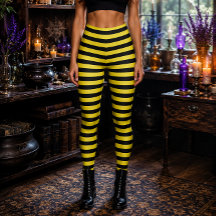 Böse Hexe Gelb und Schwarz Gestreift Halloween