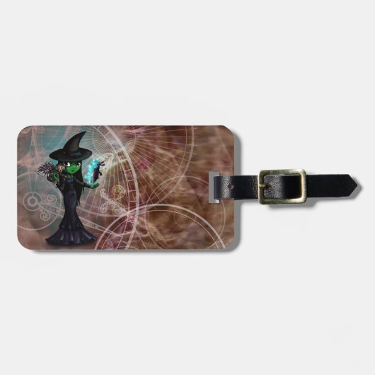 Böse Hexe Gepäckanhänger (Vorderseite horizontal)