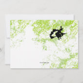 Böse Hexe-Halloween-Einladung Einladung (Rückseite)