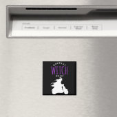 Böse Hexe im Block - Halloween-Kostüm Magnet (In Situ (Geschirrspüler))