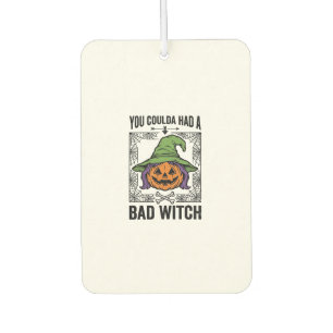 Böse Hexe Lustiger Halloween-Kürbis Hexe_1 Autolufterfrischer