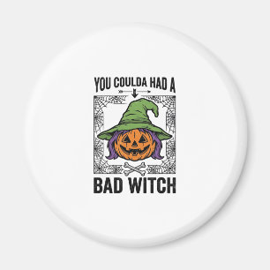 Böse Hexe Lustiger Halloween-Kürbis Hexe_1 Magnet