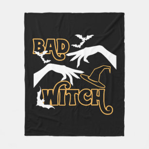 Böse Hexe Lustiges Halloween-Kostüm für Frauen Fleecedecke