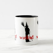 Böse Hexe Zweifarbige Tasse (Mittel)