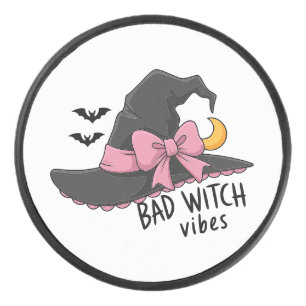 Böse Hexen-Vibes – Süßer Hexenhut Eishockey Puck