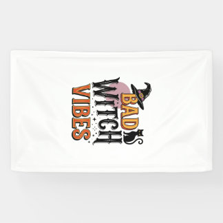 Böse Hexen Vibes Vintage Halloween-Shirt-Design_1 Banner