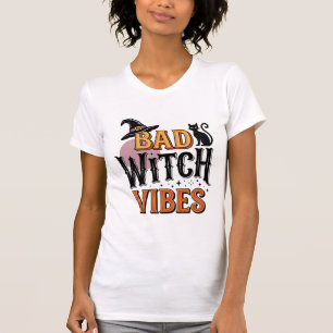 Böse Hexen Vibes Vintage Halloween-Shirt-Design_1 T-Shirt