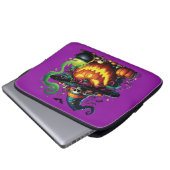 Böse Hexenkessel Kürbis Laptopschutzhülle (Vorne Knopf)