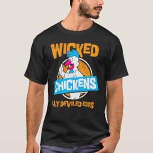 Böse Hühner legen Teufelseier Huhn T-Shirt