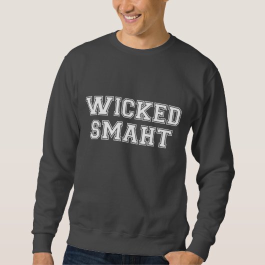Böse intelligente (Smaht) Uni Boston Sweatshirt (Vorderseite)