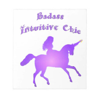 Böse intuitive Chic mit Einhorn Notizblock