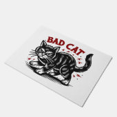 Böse Katze Fußmatte (Schrägansicht)