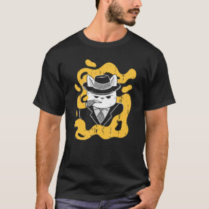 Böse Katze Lustige Katze Gangster Böse Kitty T-Shirt