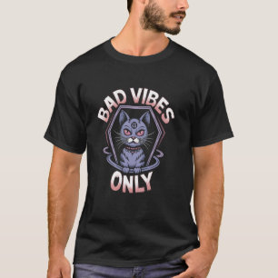 Böse Katze Okkult Nu Goth Punk T-Shirt